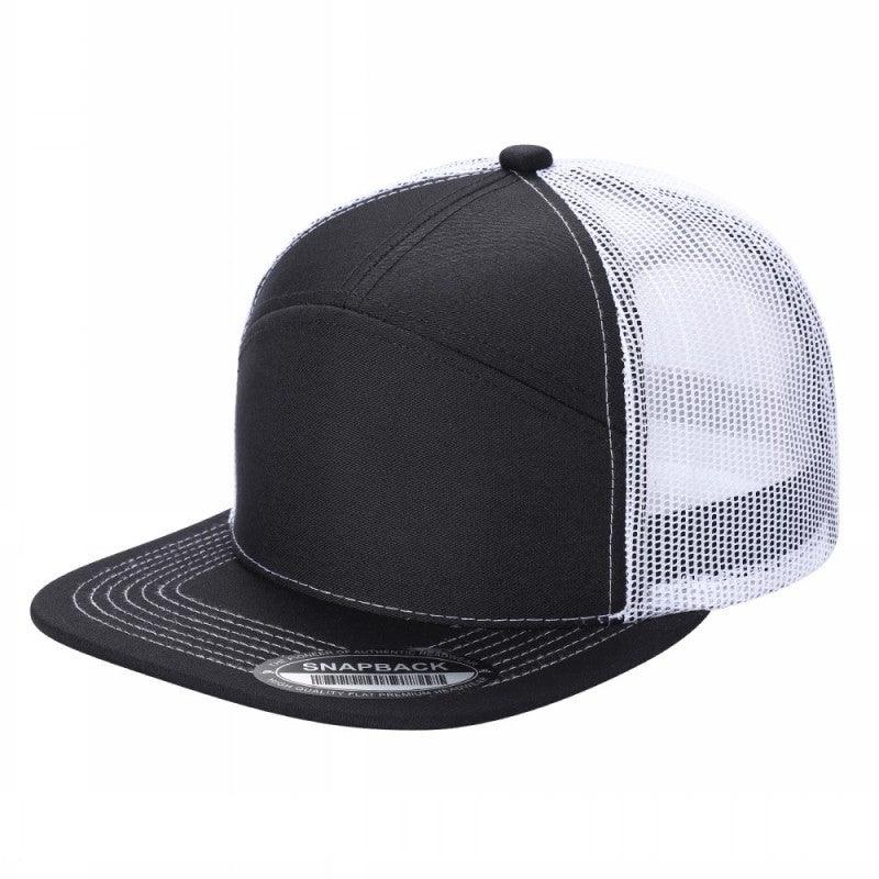 7panel Flatbill Trucker Mesh Snapback Blank Hats 7ftm | Burzip Inc