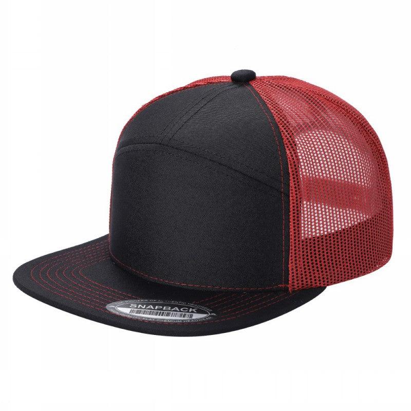 7panel Flatbill Trucker Mesh Snapback Blank Hats 7ftm | Burzip Inc
