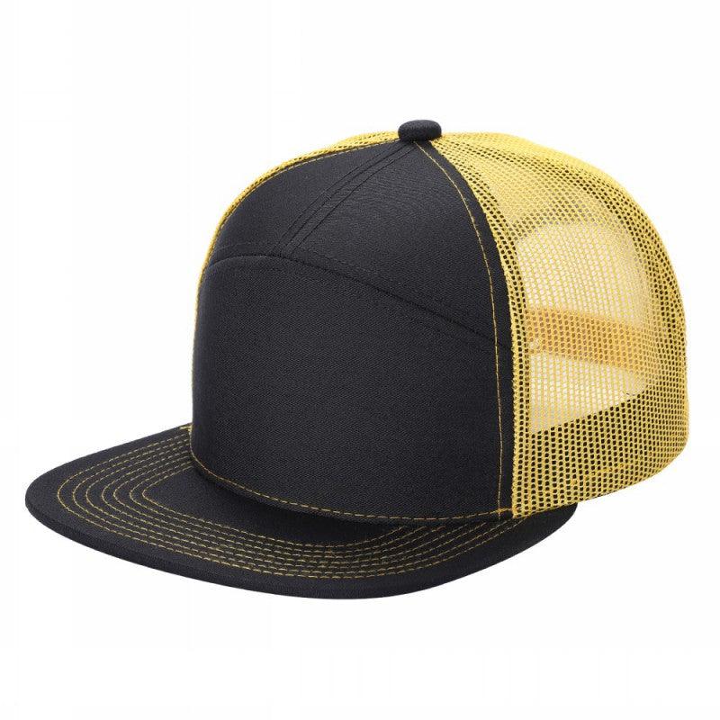 7panel Flatbill Trucker Mesh Snapback Blank Hats 7ftm | Burzip Inc