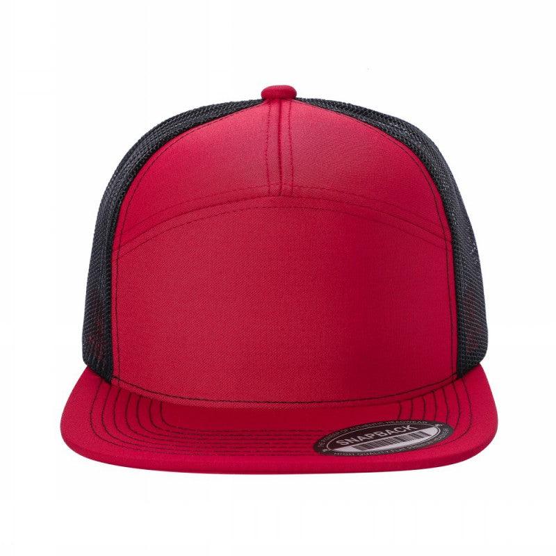 7panel Flatbill Trucker Mesh Snapback Blank Hats 7ftm | Burzip Inc