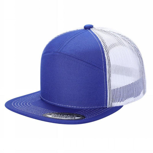 7panel Flatbill Trucker Mesh Snapback Blank Hats 7ftm | Burzip Inc
