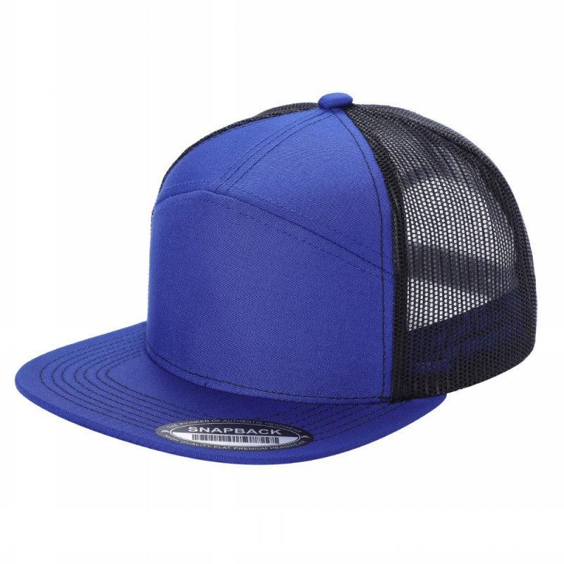7panel Flatbill Trucker Mesh Snapback Blank Hats 7ftm | Burzip Inc