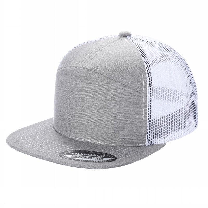 7panel Flatbill Trucker Mesh Snapback Blank Hats 7ftm | Burzip Inc