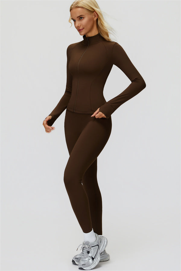 The FemmeFit Zip Jacket Leggings 2-Piece Set