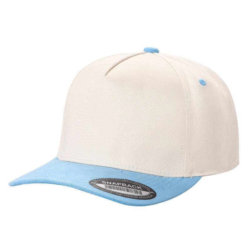5panel Twill Head Suede Bill Blank Caps Tcs | Burzip Inc