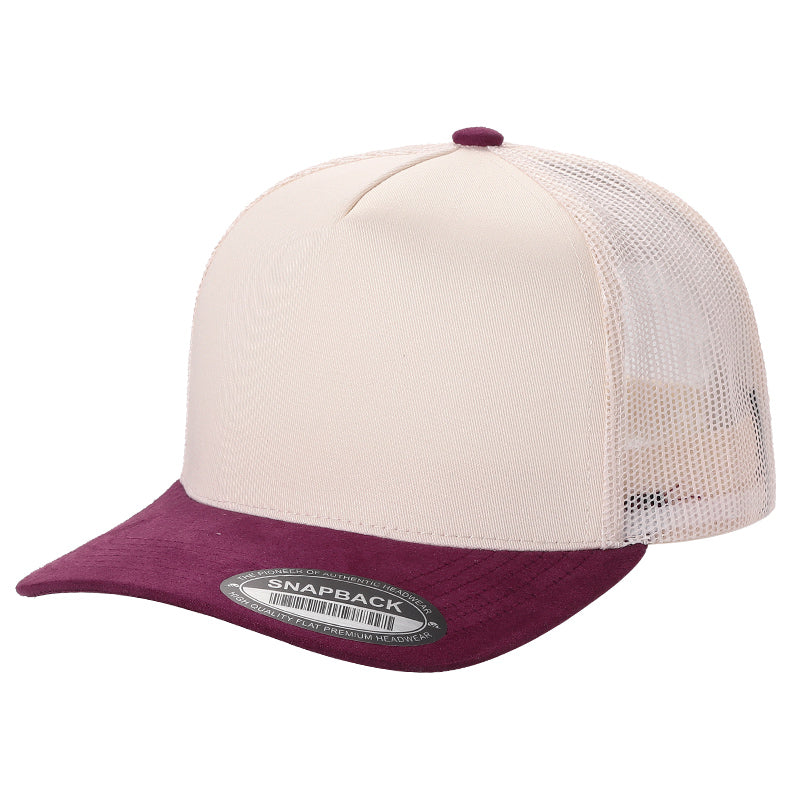 5panel Twillcrown Mesh Back Suede Bill Blank Caps Tcms | Burzip Inc