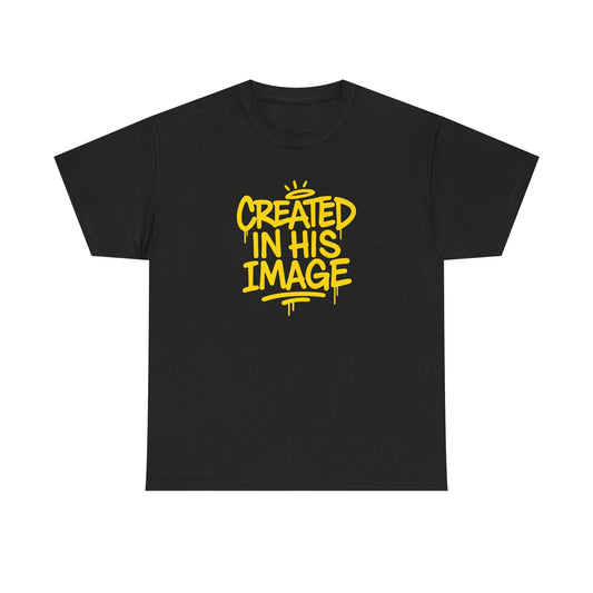 Created In His Image T-Shirt — Genesis 1:27 Inspirational Graphic Tee