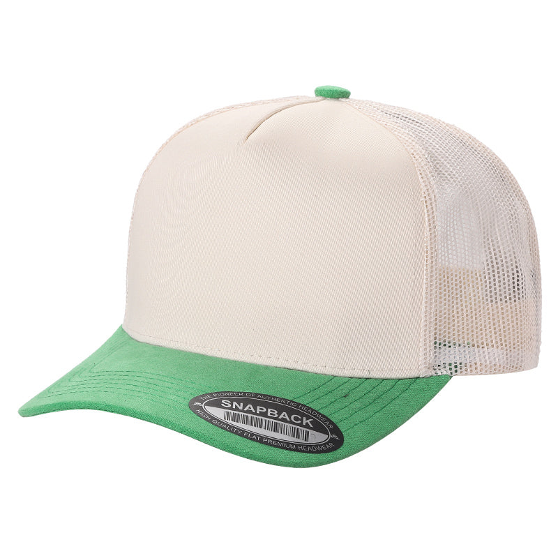 5panel Twillcrown Mesh Back Suede Bill Blank Caps Tcms | Burzip Inc