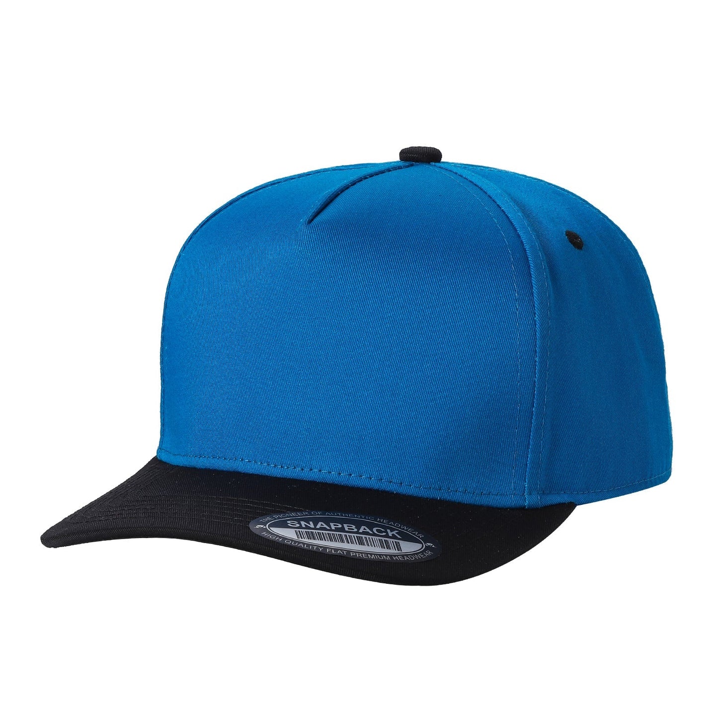 TCBLK-5 Panel Black Color Snapback Baseball Cap