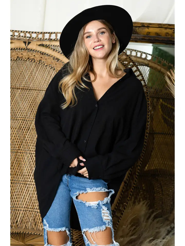ST0105 PK3 Washed Oversized Button Up Shirts | Burzip Inc #ST0105-PK3