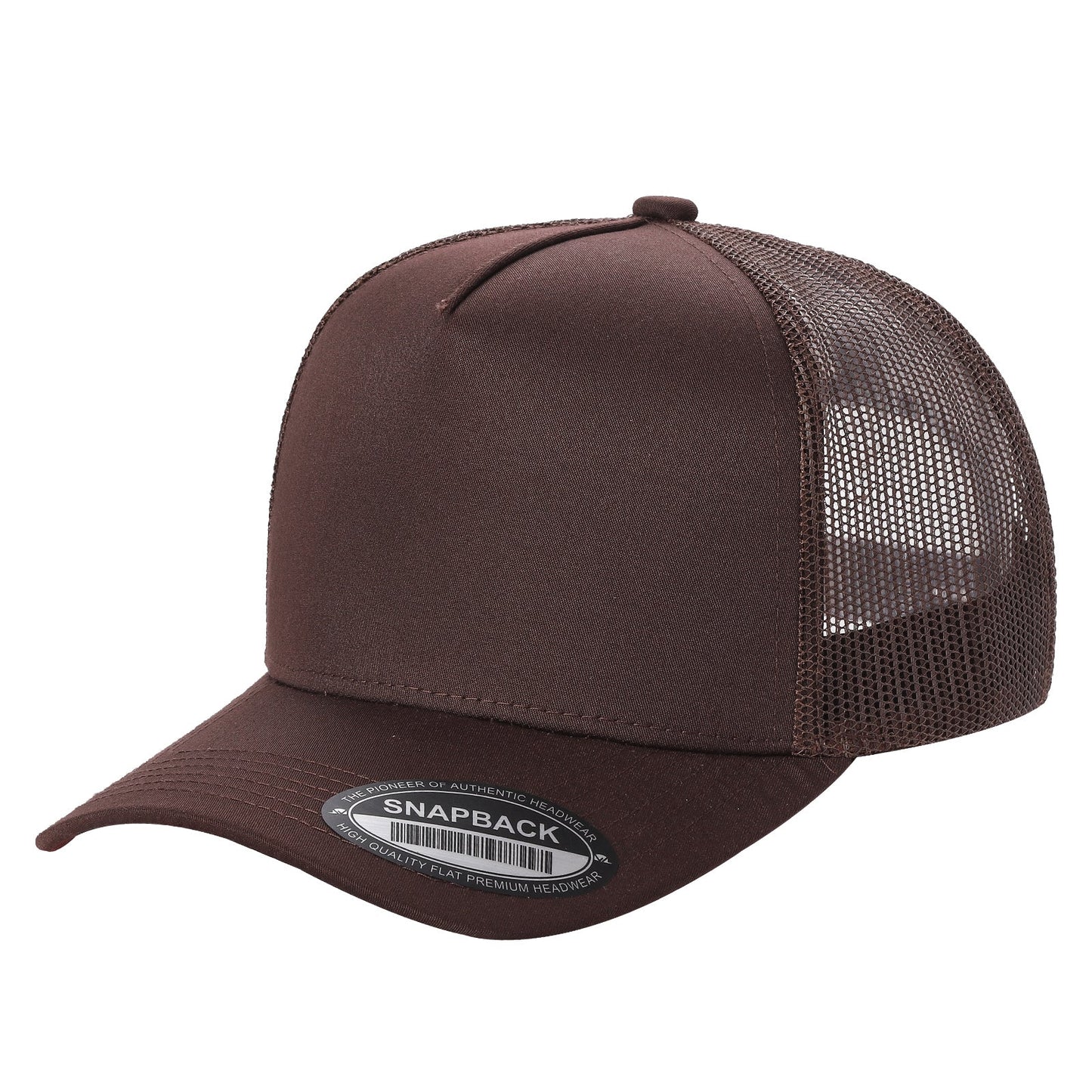 5panel Twill Crown Tracker Mesh Snapback Solid 5trtm | Burzip Inc
