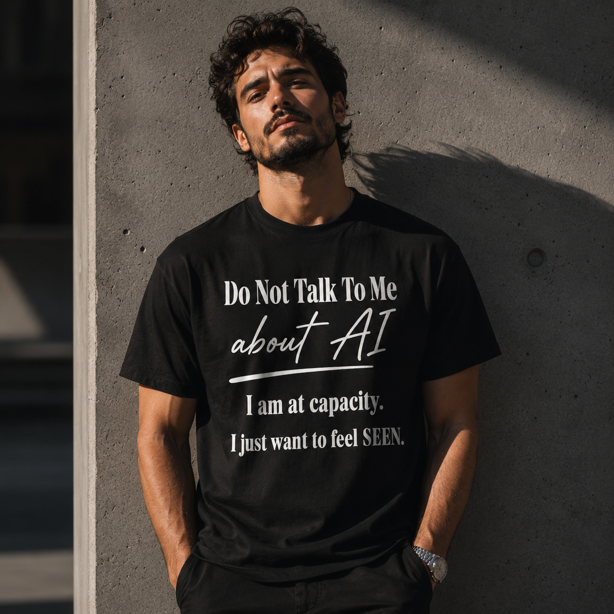 At Capacity. I Just Want To Feel SEEN. Tee