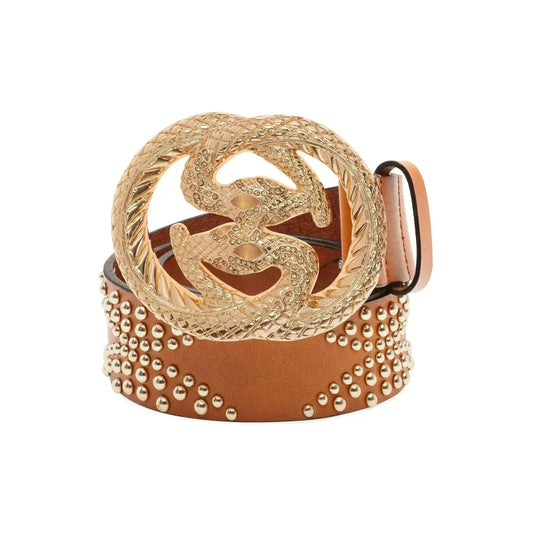Snake Glam Brown camel Color Belt For women | Femstylo