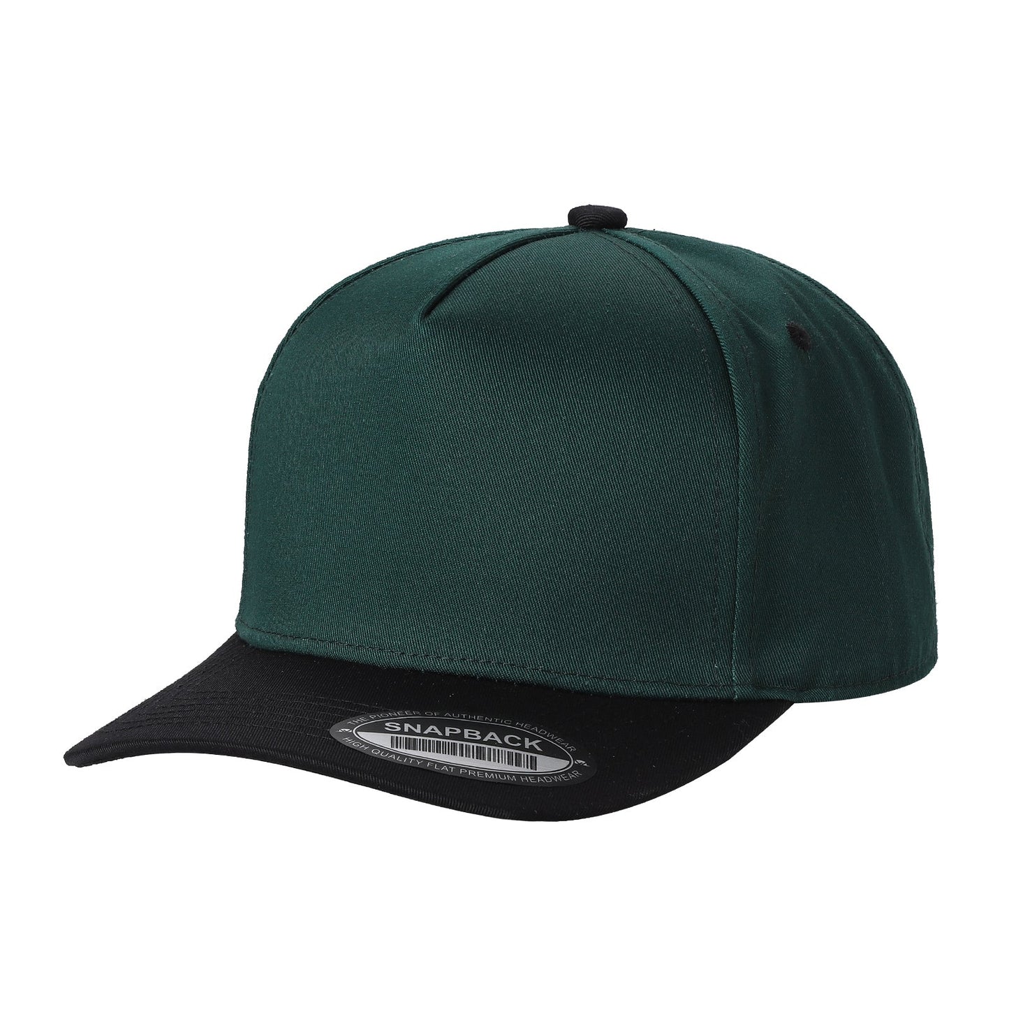 TCBLK-5 Panel Black Color Snapback Baseball Cap