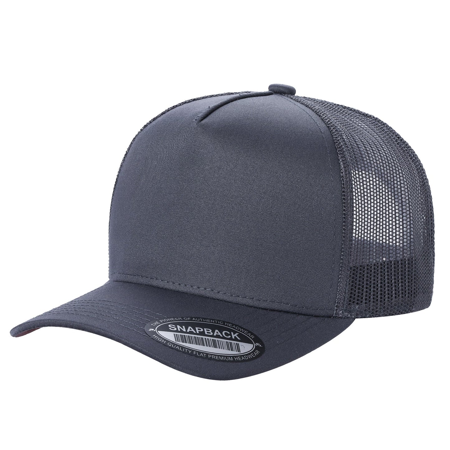 5panel Twill Crown Tracker Mesh Snapback Solid 5trtm | Burzip Inc
