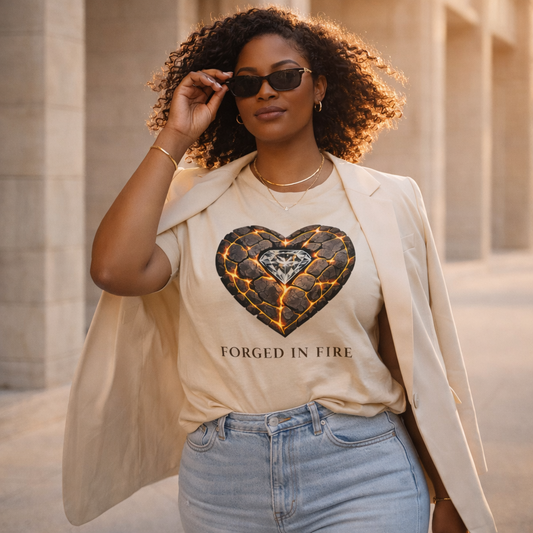 Forged In Fire – Diamond Heart Resilience Graphic Tee