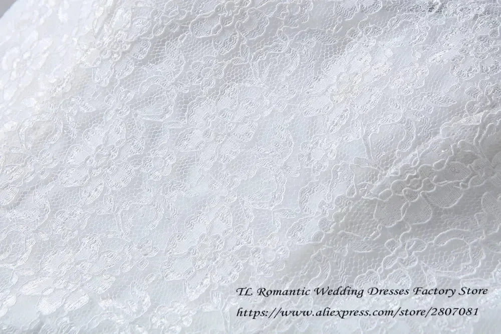 Plus size Vestidos De Novia Real Photo Red pure White Lace O-neck Sequins Wedding Dresses Cheap Princess Bride Gowns Frock HS587