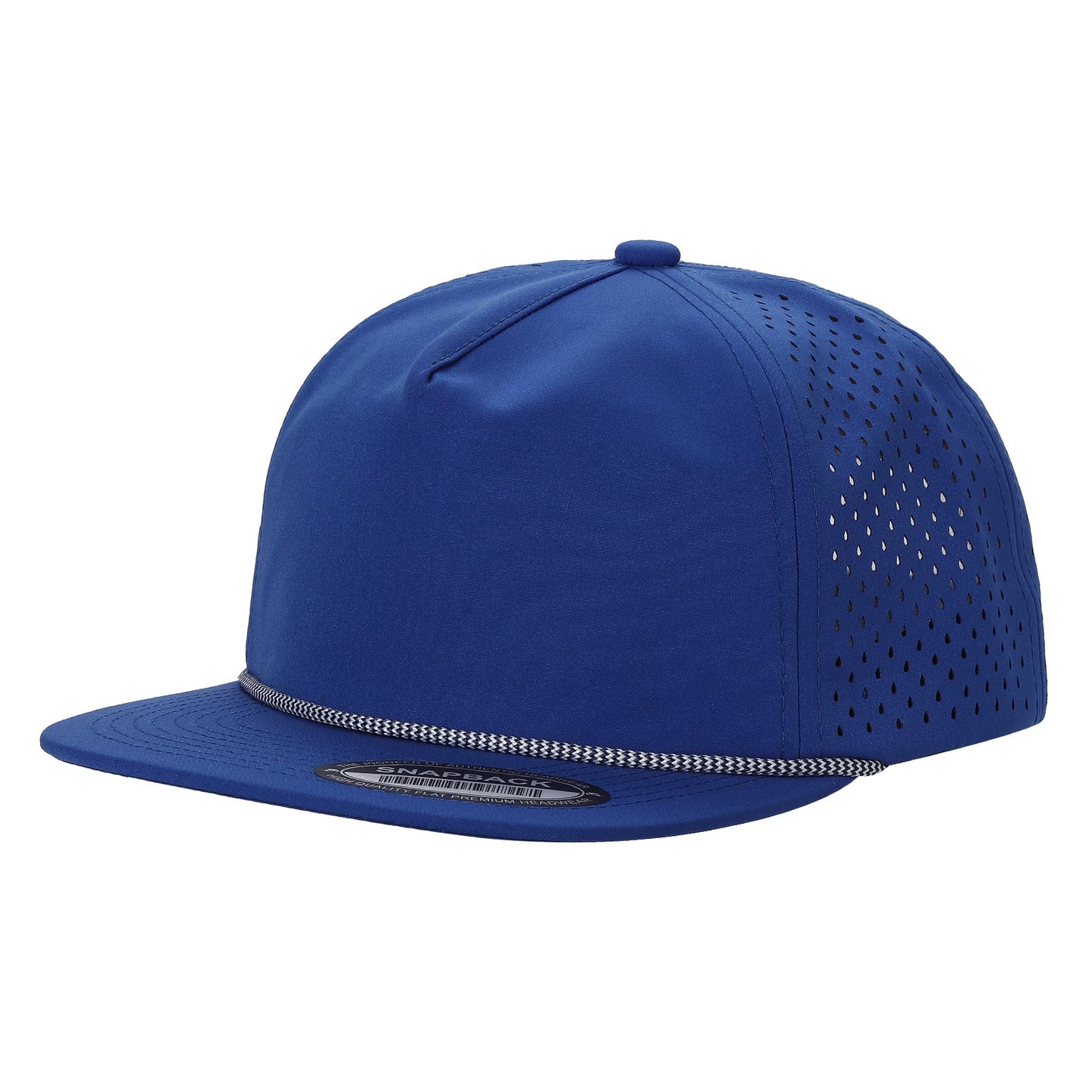5panel Unstructured Crown W/ Laser Back W/ Rope Flatbill Water Proof Fabric 5wpr | Burzip Inc