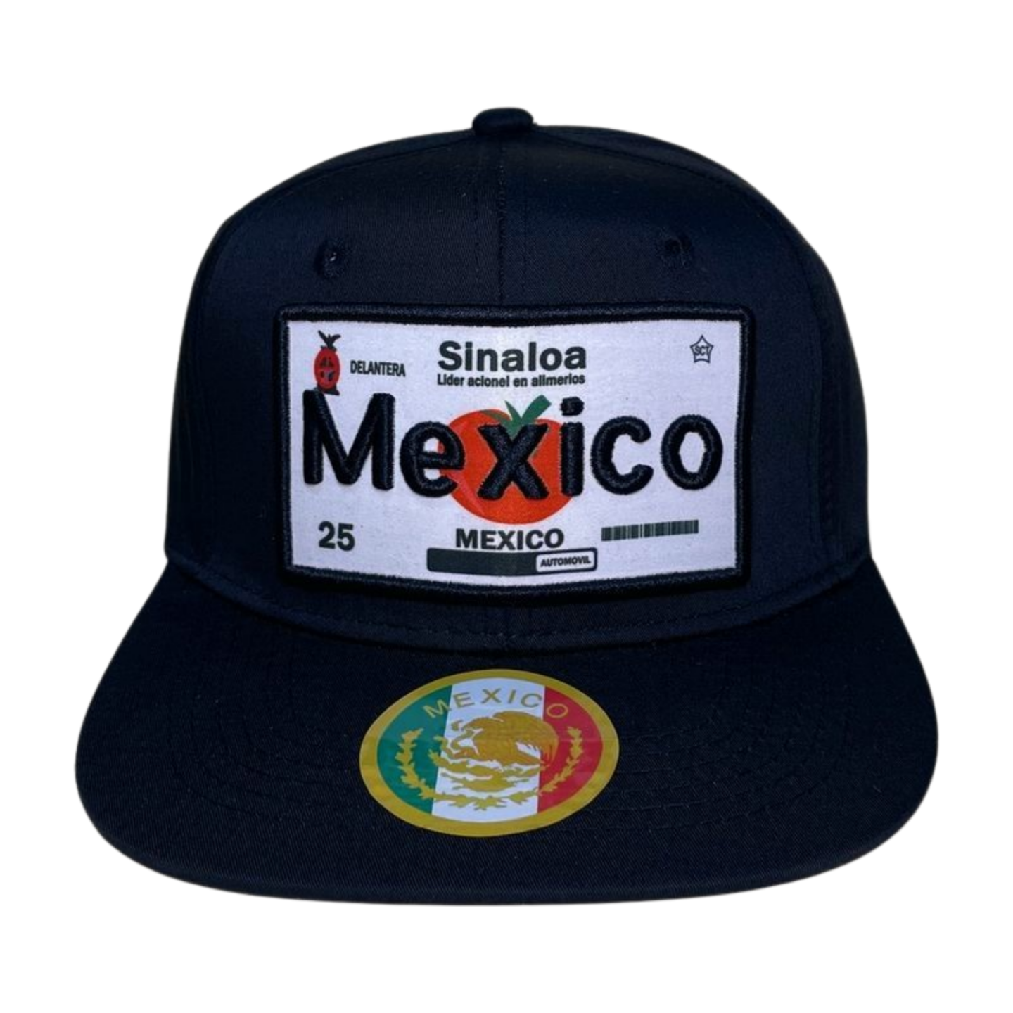HTF-MX CITY-PK6-BLK SNAPBACK WITH PATCH, EMBROIDERY (6PCS/PACK)