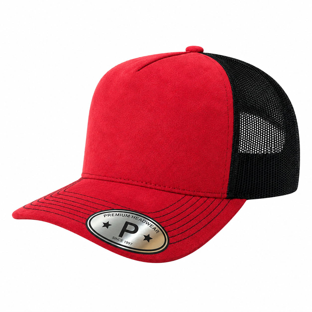 5Panel Suede Front Mesh Back Trucker Cap for Burning Art sum 520