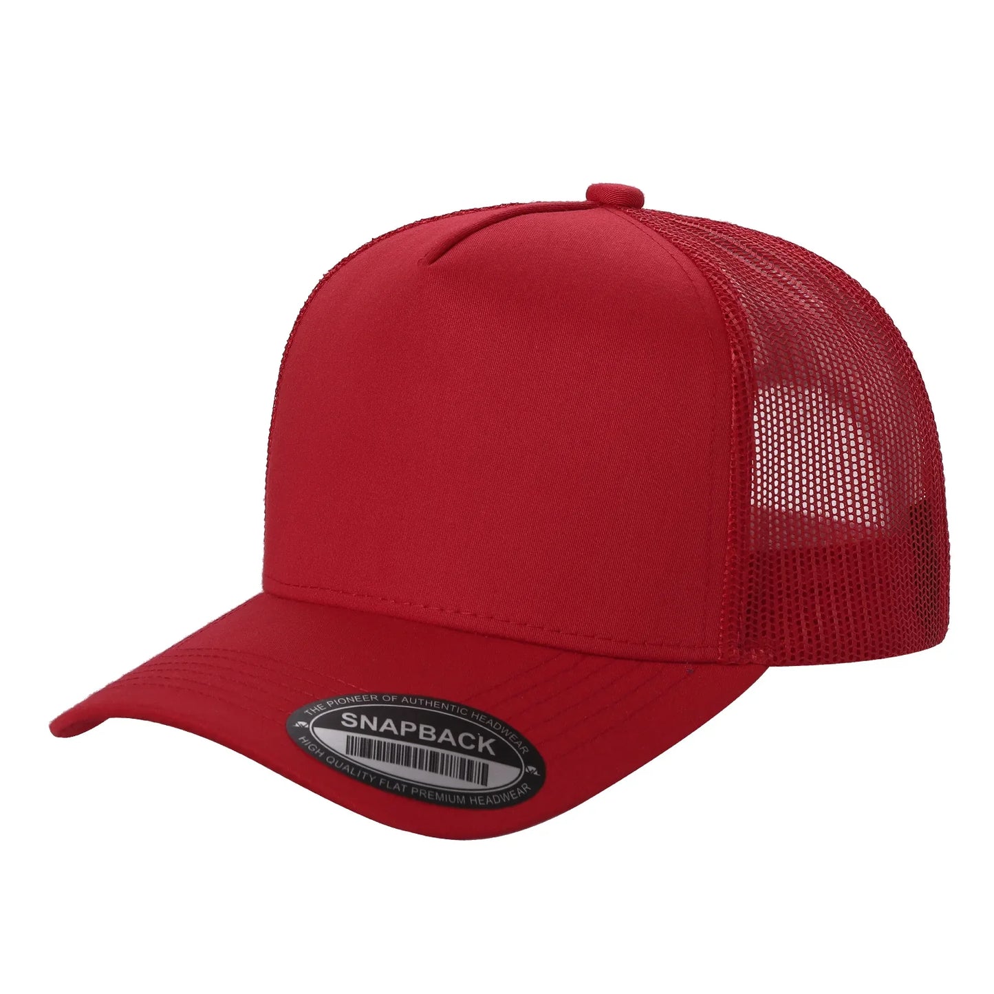 5panel Twill Crown Tracker Mesh Snapback Solid 5trtm | Burzip Inc