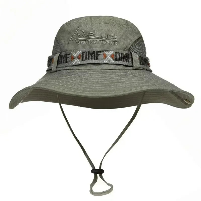 Hat Men's Outdoor Fishing Fisherman Hat Men's Large-brimmed Sun Hat Summer Sun Hat Youth Foldable Fishing Hat