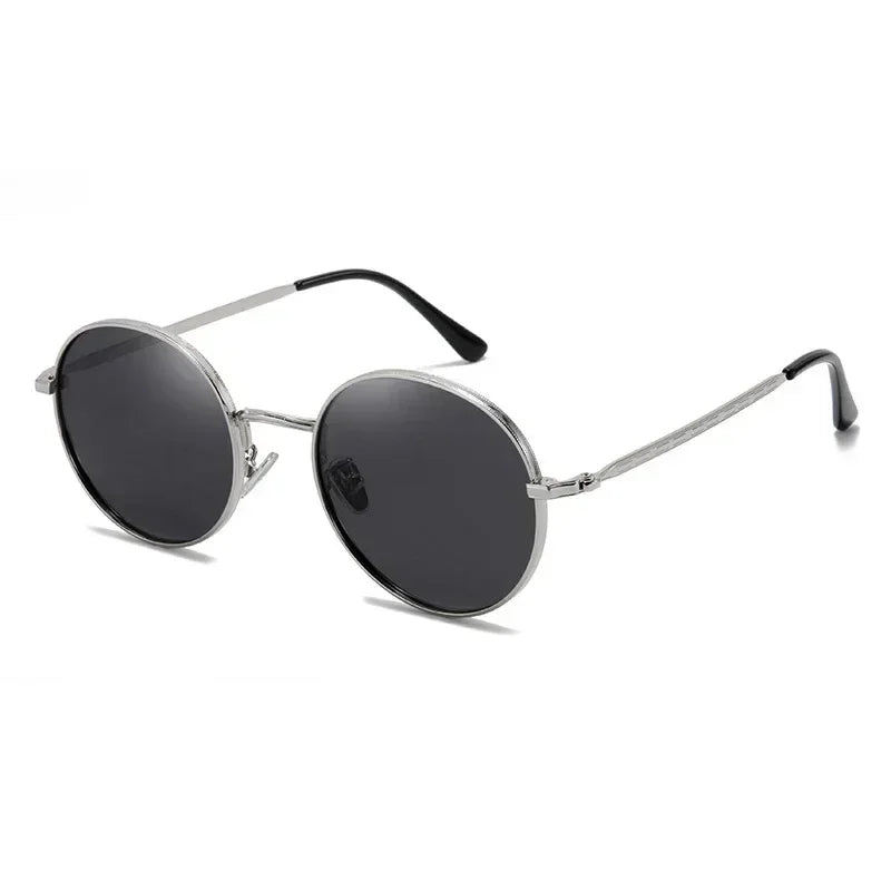 Steampunk Round Polarized Sunglasses With Prescription Women Men UV400 Anti-glare Myopia Sun Glasses Power 0 -0.5 -0.75 To -6.0