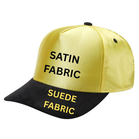 TCSTS-PC-SATIN CROWN & SUEDE BILL 5PANEL SNAP BACK-PREPACK
