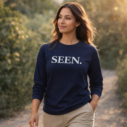 SEEN. Long Sleeve Tee – Minimalist Premium Inspirational Identity Apparel
