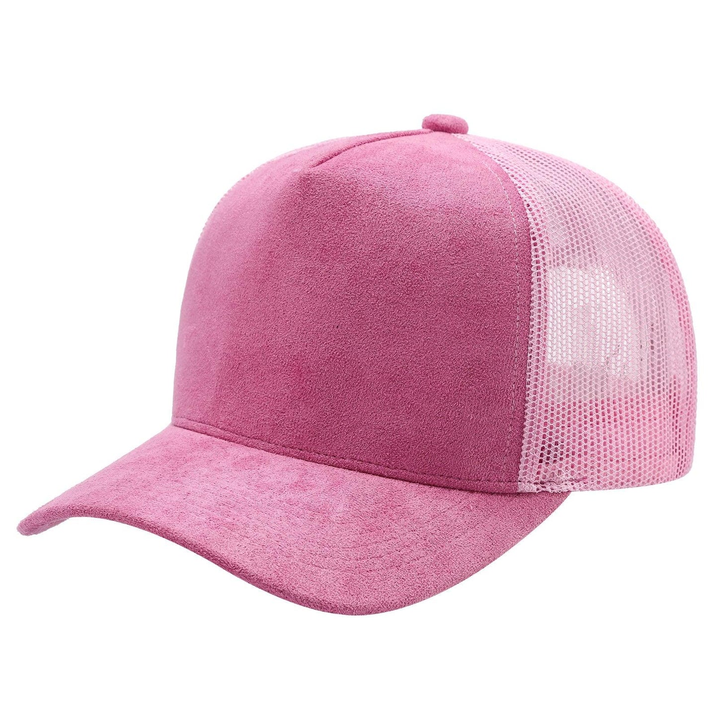 5Panel Suede Front Mesh Back Trucker Cap for Burning Art sum 520
