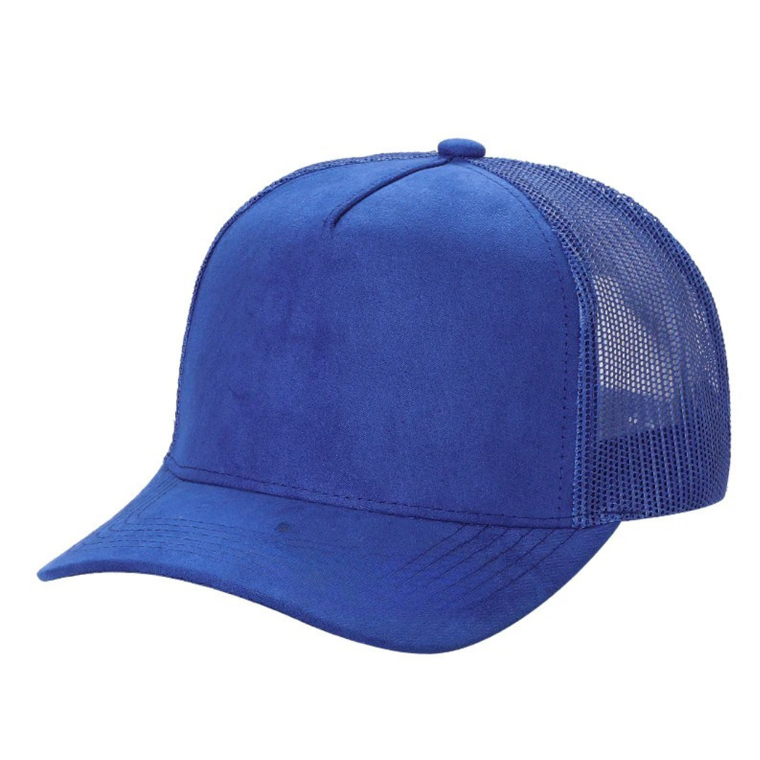 5Panel Suede Front Mesh Back Trucker Cap for Burning Art sum 520
