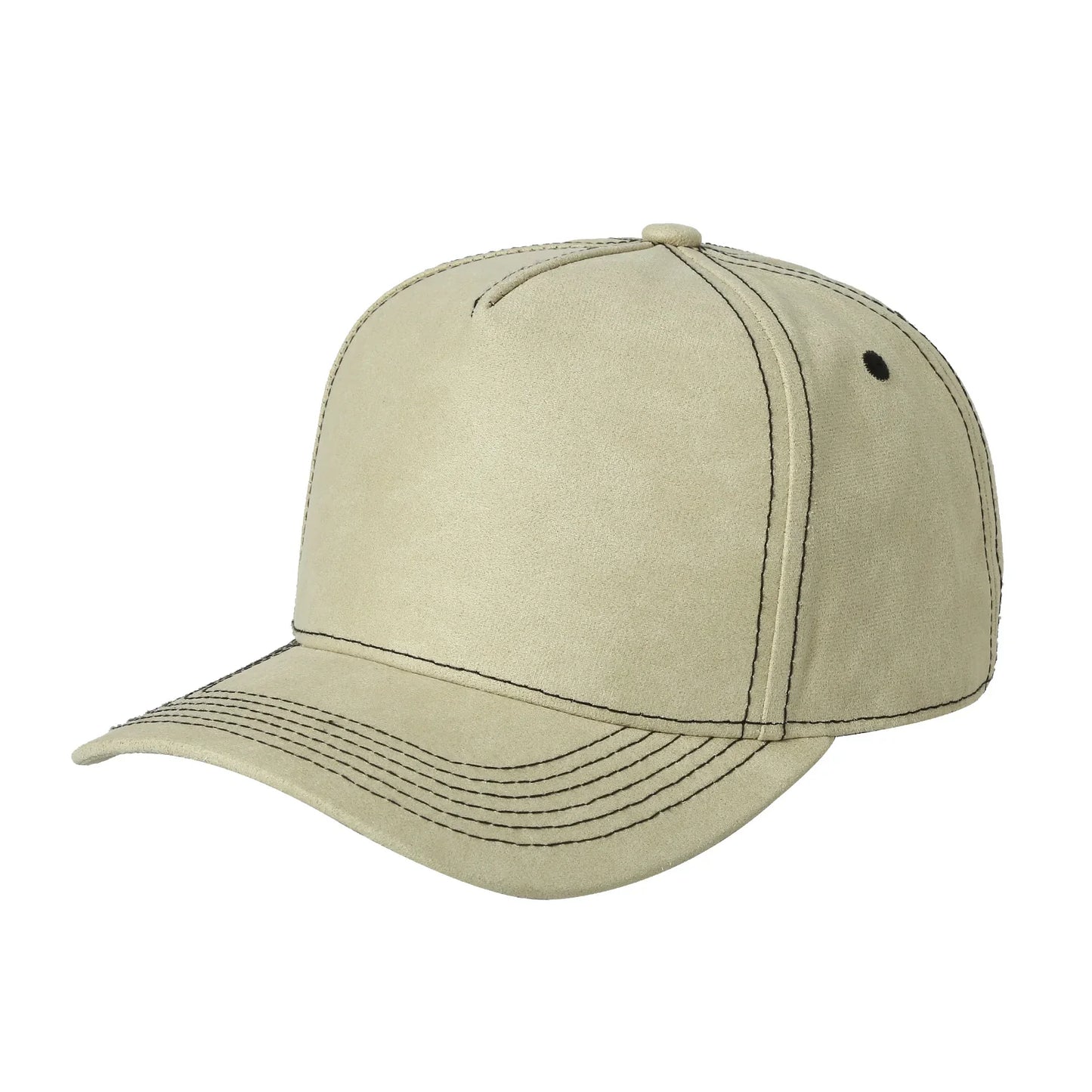 5panel Textured Leather Pu Fabric Snapback Cap 5rs | Burzip Inc