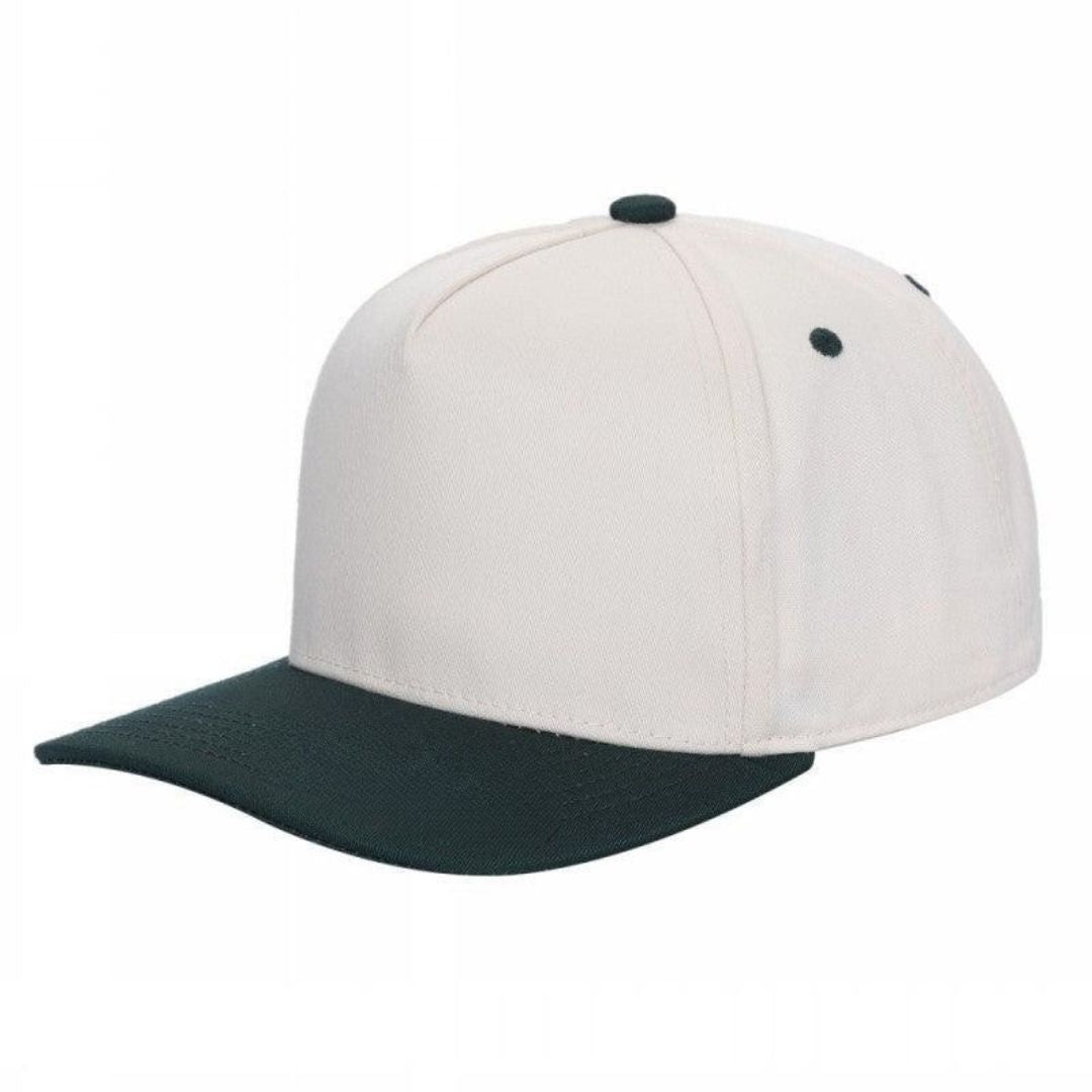 5panel Twill Fabric 5tone with Cream Crown 2tone Blank Caps Tctan | Burzip Inc