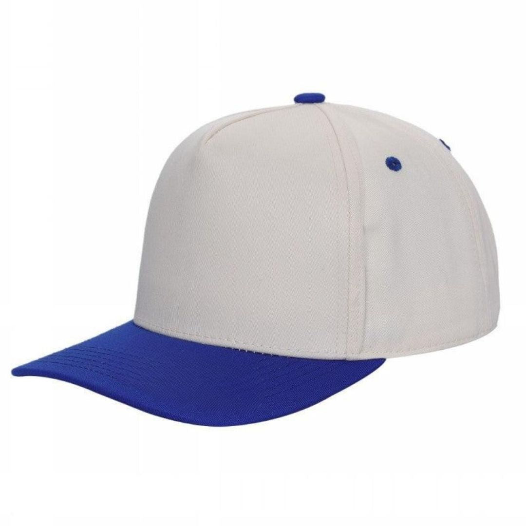 5panel Twill Fabric 5tone with Cream Crown 2tone Blank Caps Tctan | Burzip Inc