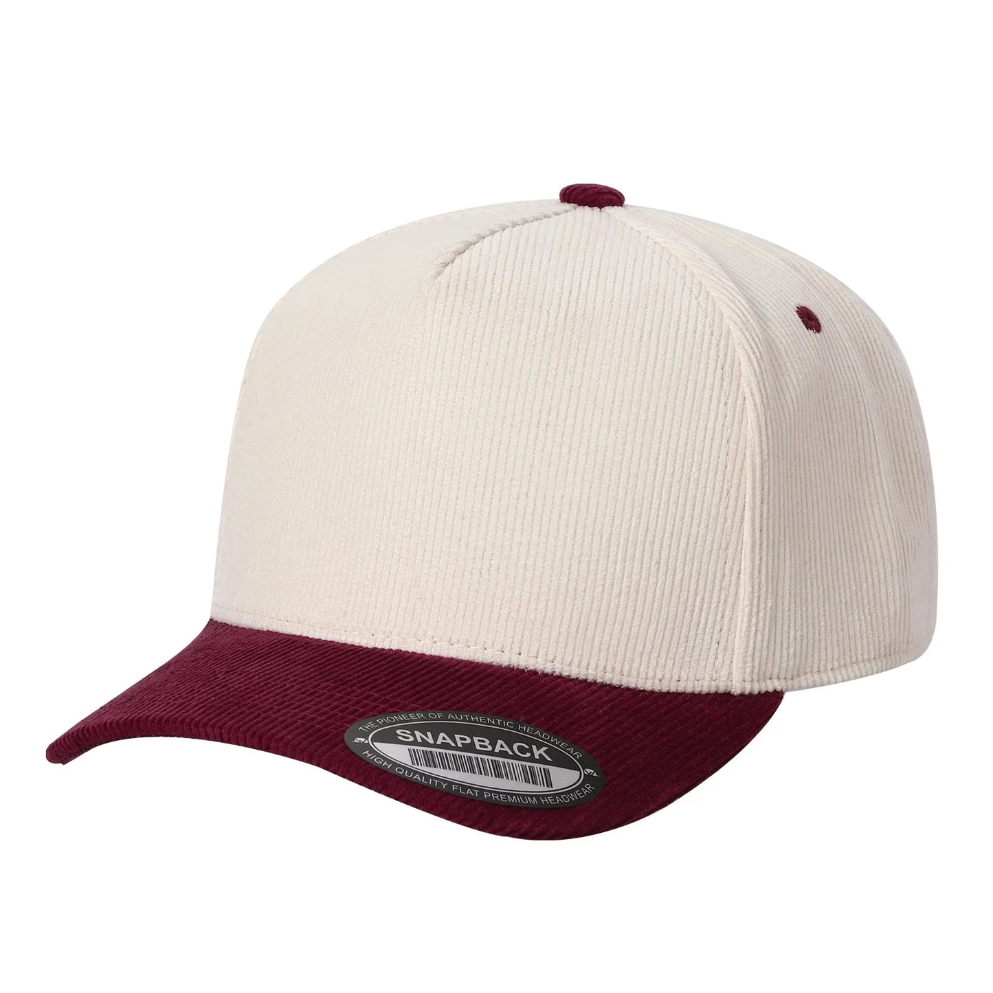 5panel Twill Head Corduroy Bill Blank Baseball Cap TCFC2 | Burzip Inc #TCFC