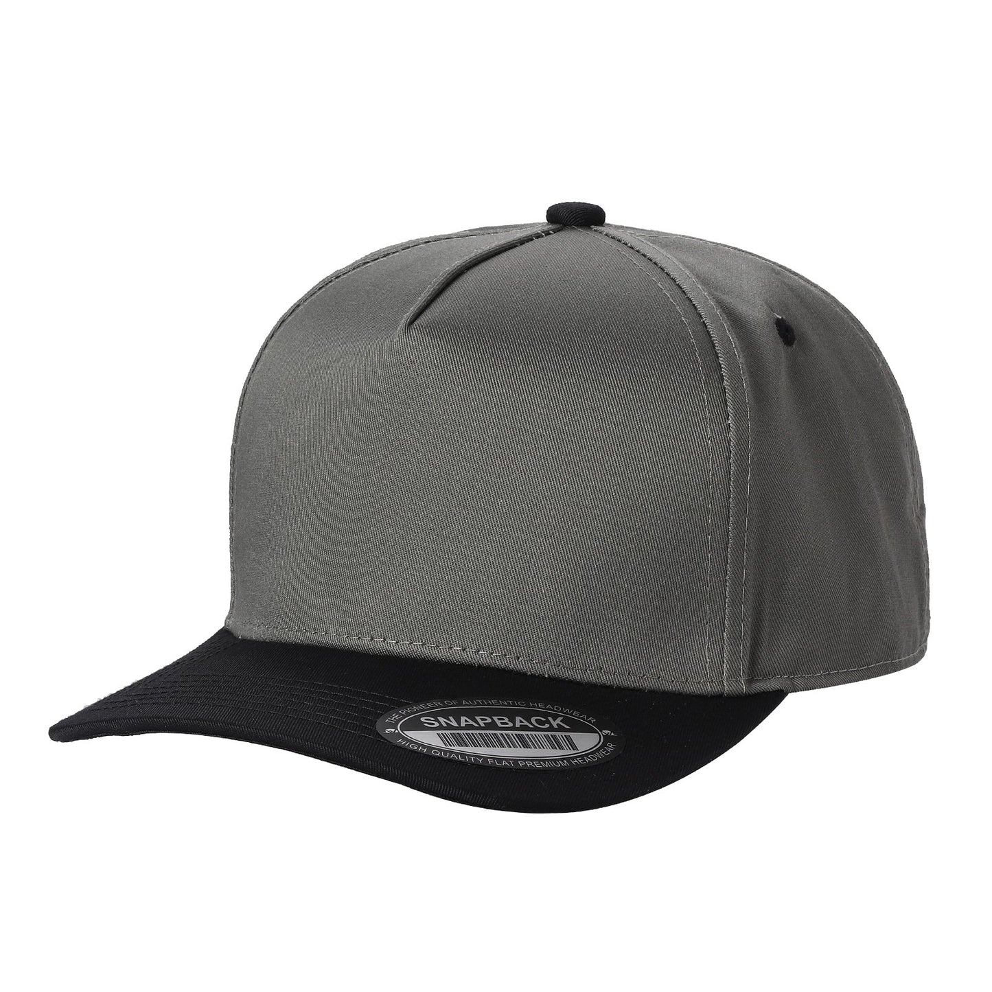 TCBLK-5 Panel Black Color Snapback Baseball Cap