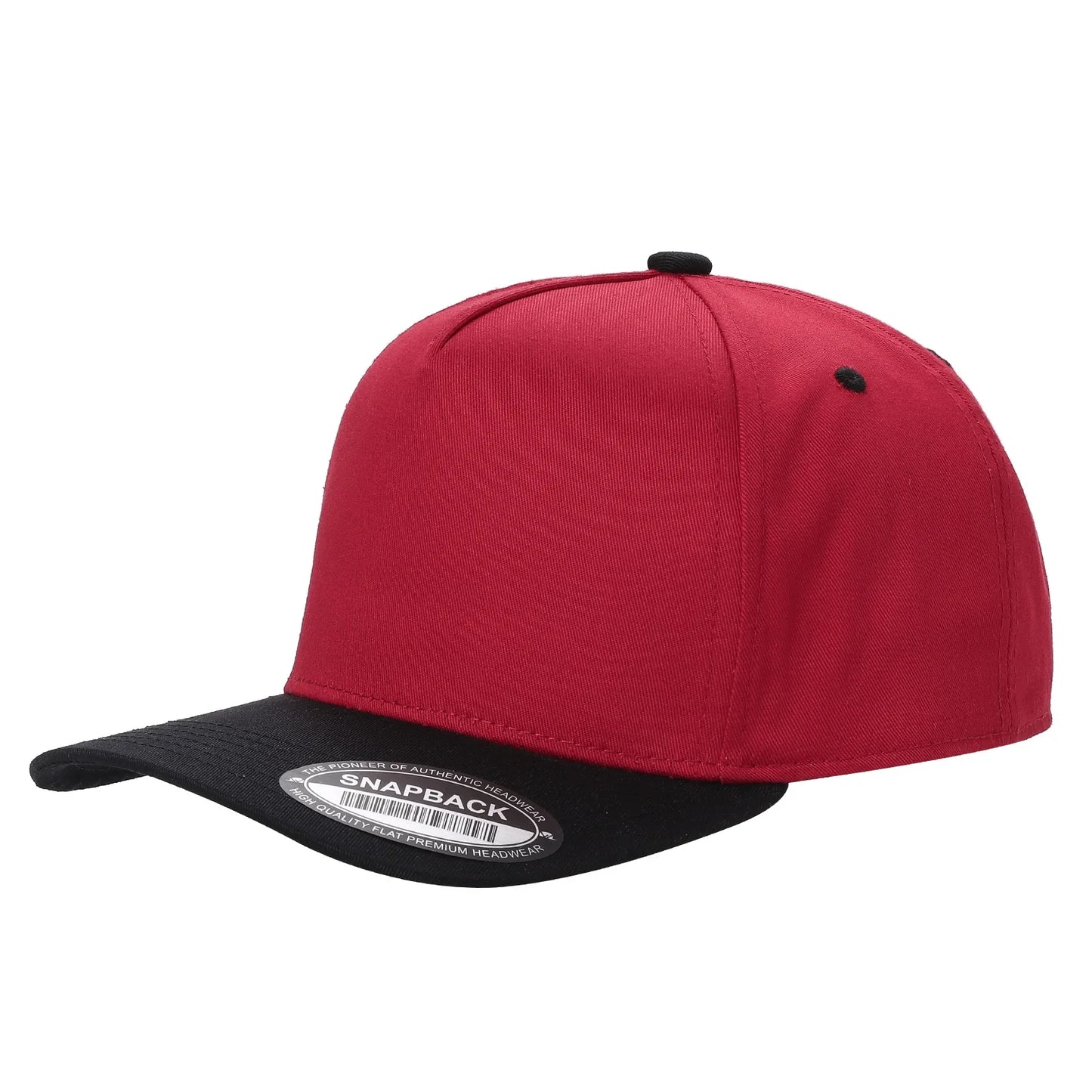 TCBLK-5 Panel Black Color Snapback Baseball Cap