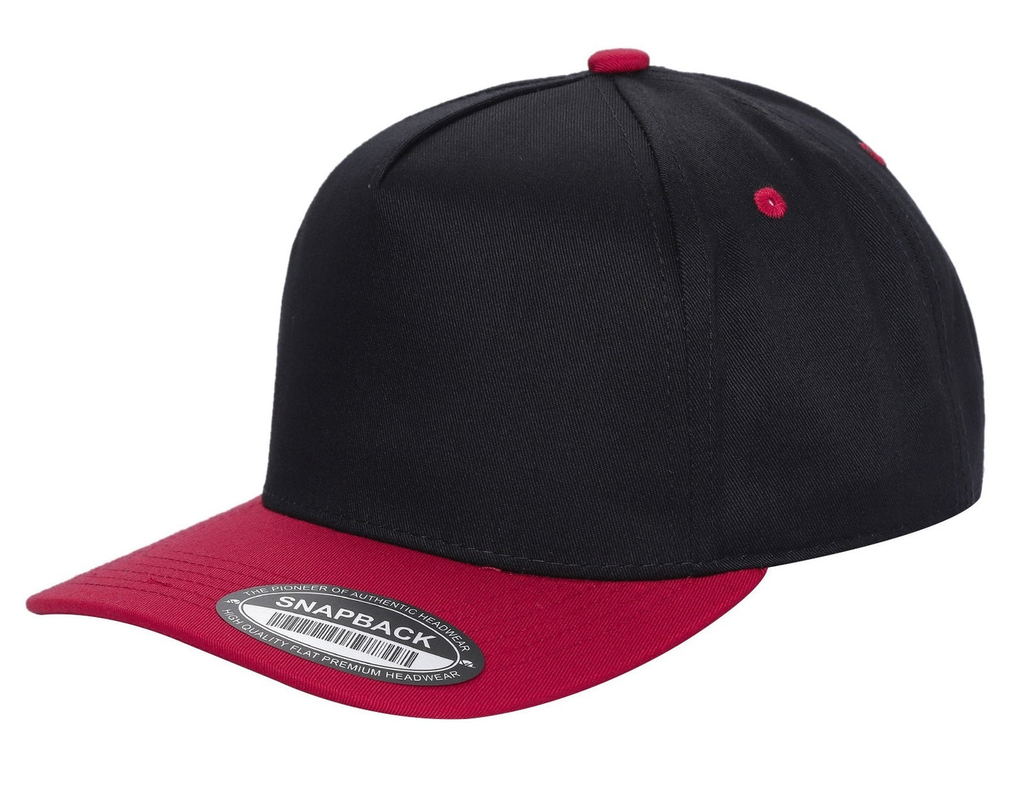 TCBLK-5 Panel Black Color Snapback Baseball Cap