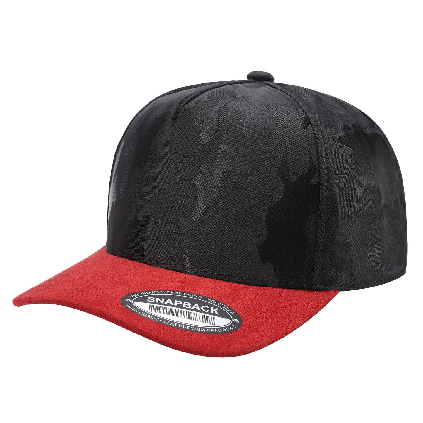 5panel Camo Head with Suede Fabric Bill Snapback Tccs | Burzip Inc
