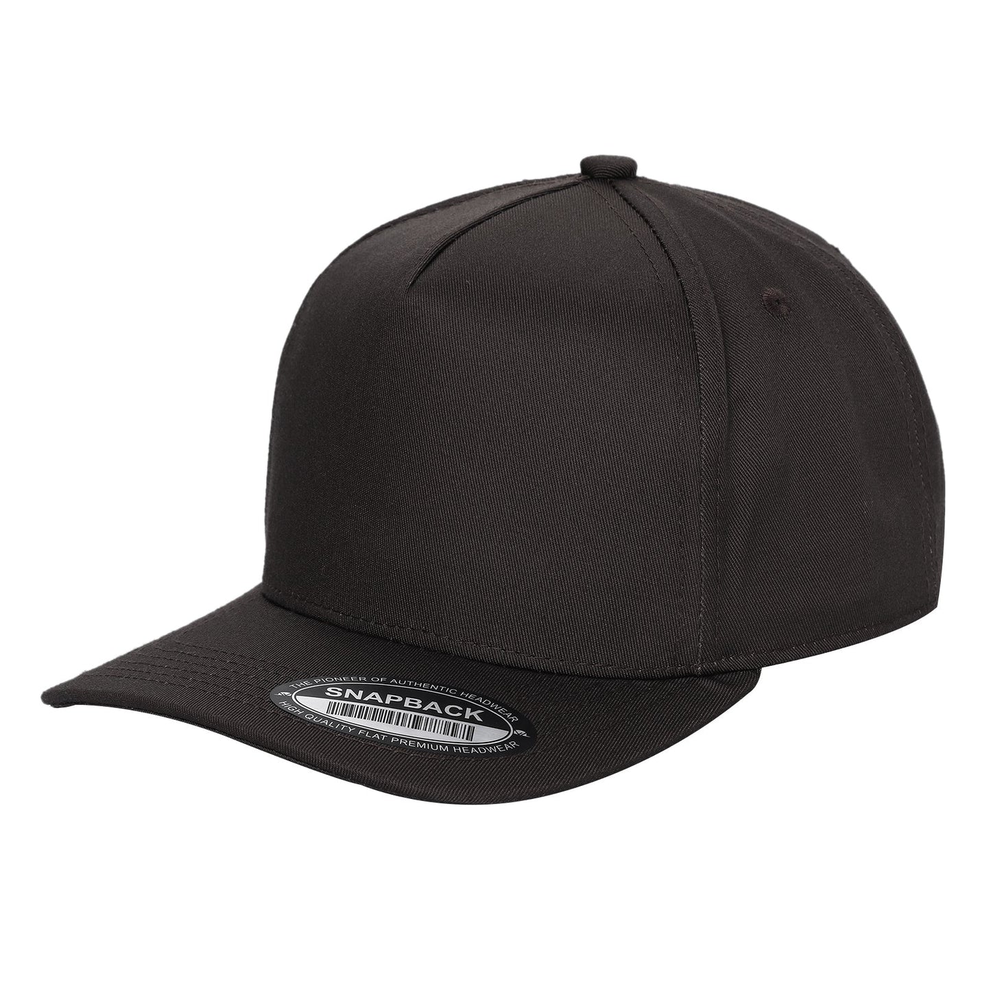 5Panel Solid Color Snapback Baseball Cap tcsol