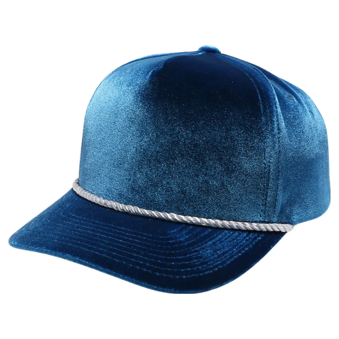 5panel Velvet W/rope Snapback Cap Pbvv | Burzip Inc #5VV