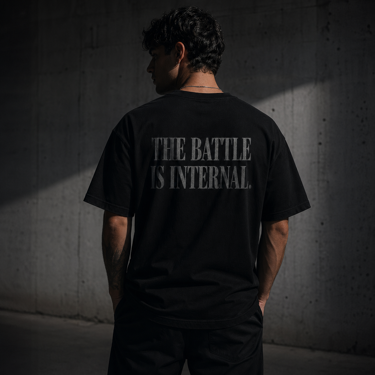 The Battle Is Internal T-Shirt – Premium Black Streetwear Tee | SEEN Collection
