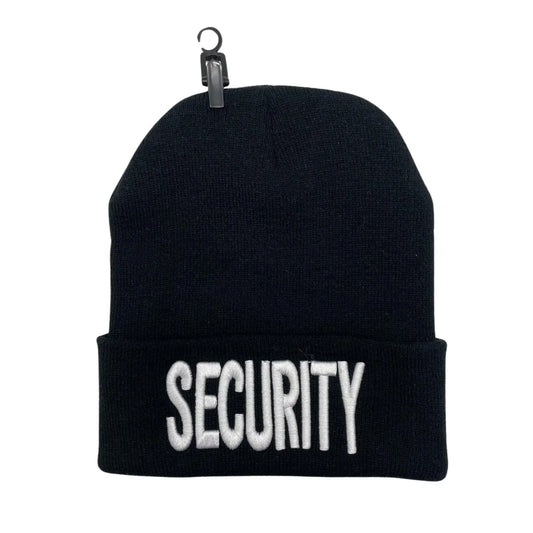 LONG BEANIE W/EMBROIDERY  (SECURITY)