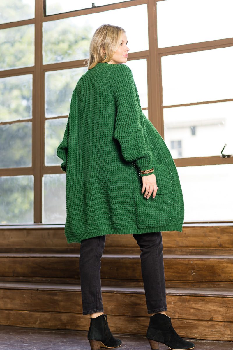 WC0017 PK3 Waffle Sweater Cardigan | Burzip Inc #WC0017-PK3
