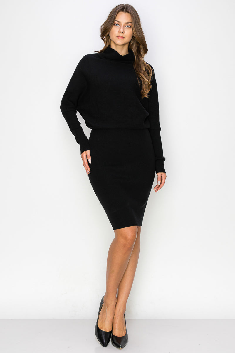 WD0006-PC-LONG SLEEVE DOLMAN MIDI SWEATER DRESS-$27/PC