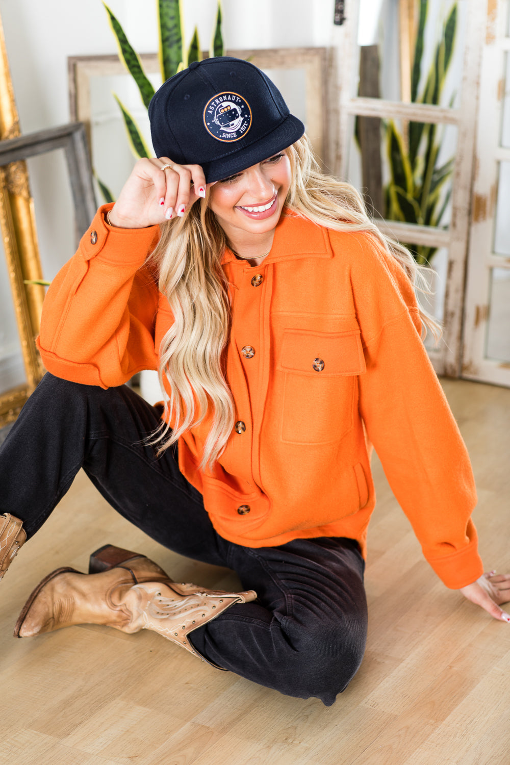 WK0022 PK3 Fleece Button Down Oversized Jacket | Burzip Inc #WK0022-PK3