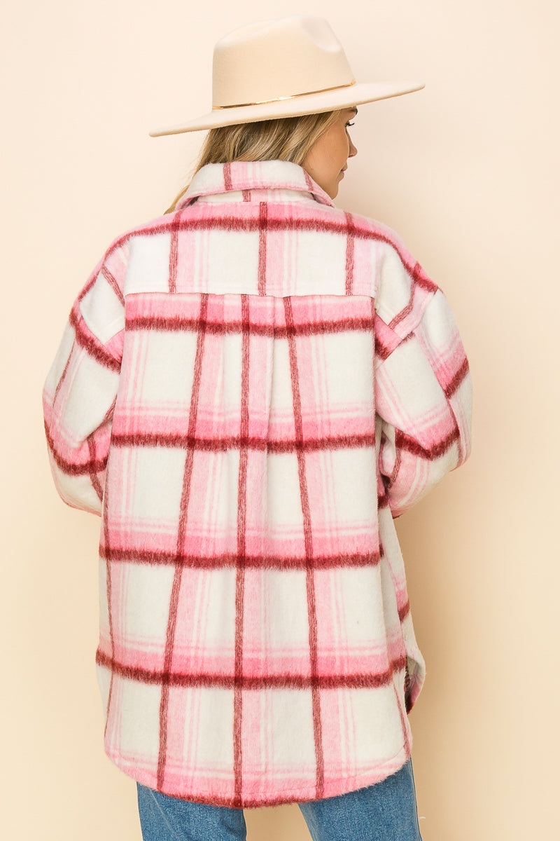 WK0049 PK3 Brushed Flannel Jacket | Burzip Inc #WK0049-PK3