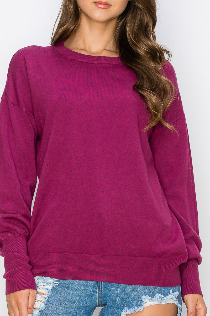 WT0001 Wholesale Cutout Draped Back Pullover (smlxl) | Burzip Inc #WT0001