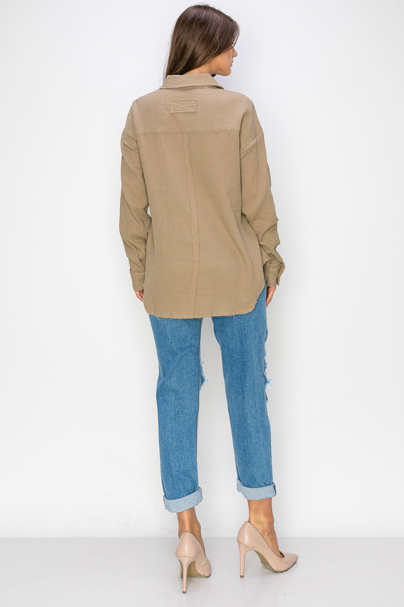 WT0039-1PC-OVERSIZED BUTTON UP SHIRT-$26 (TEST SAMPLE)