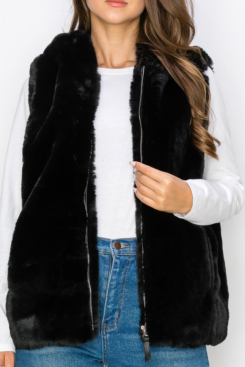 WV0038-PK8-RABBIT HOODED FUR VEST-$24 (SMLXL:2222=8PCS)